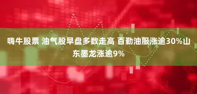 嗨牛股票 油气股早盘多数走高 百勤油服涨逾30%山东墨龙涨逾9%
